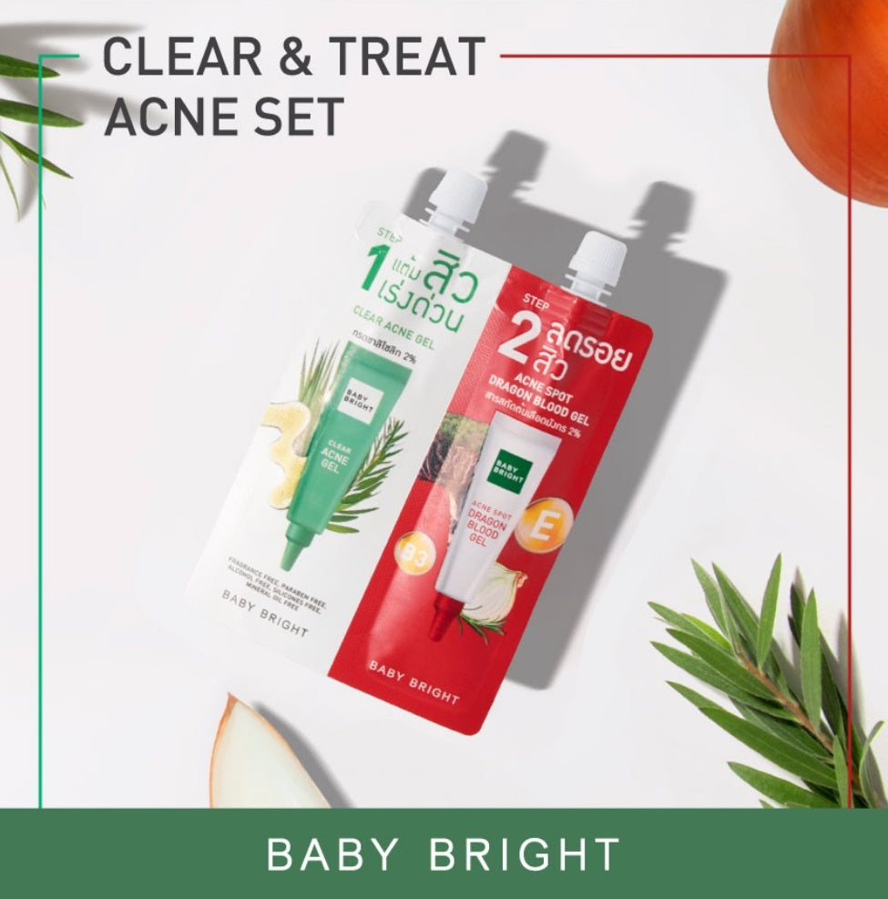 Baby Bright Clear and Treat Acne Set 6g+6g