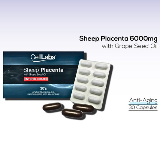CellLabs Sheep Placenta Grape Seed Oil 6000mg flawlesseternalbeauty