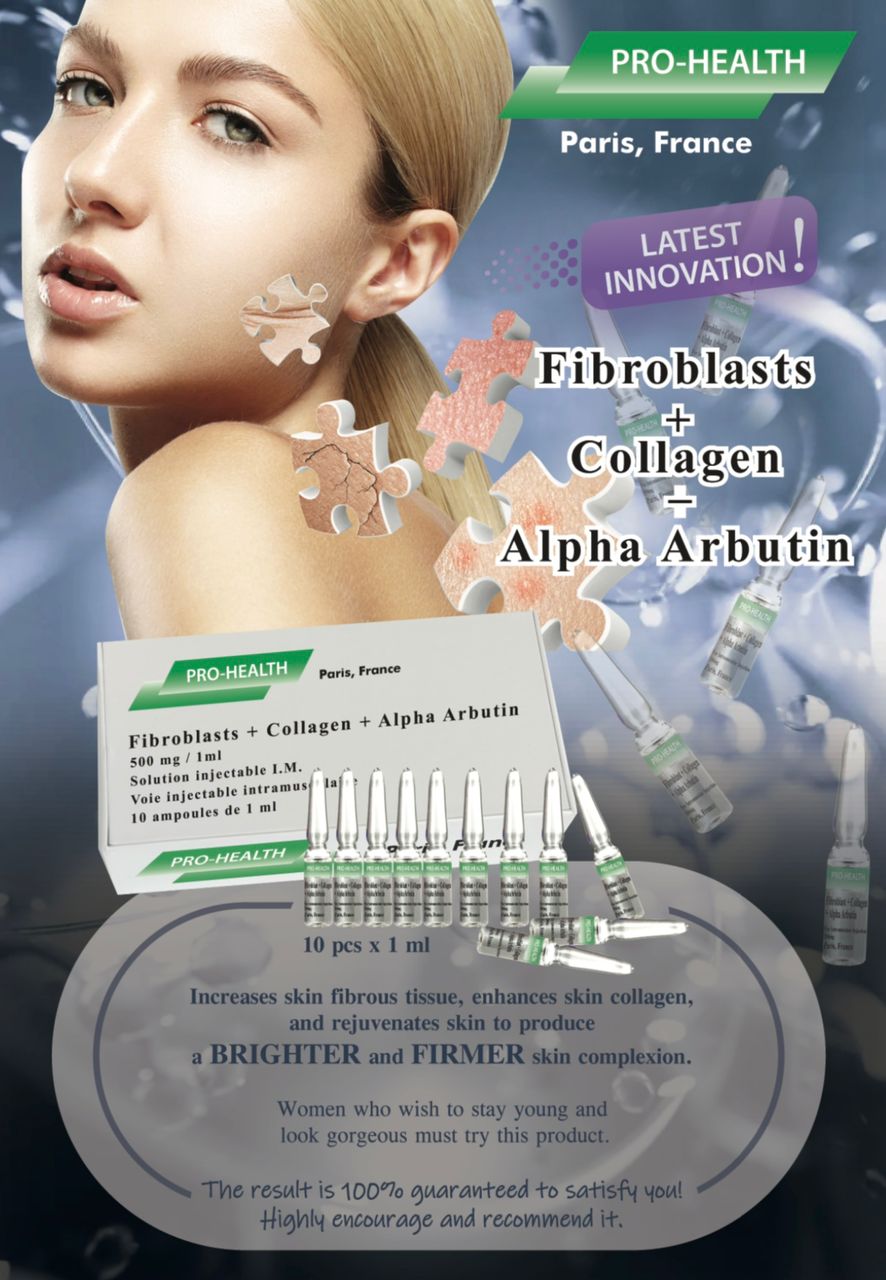 Fibroblasts + Collagen + Alpha Arbutin