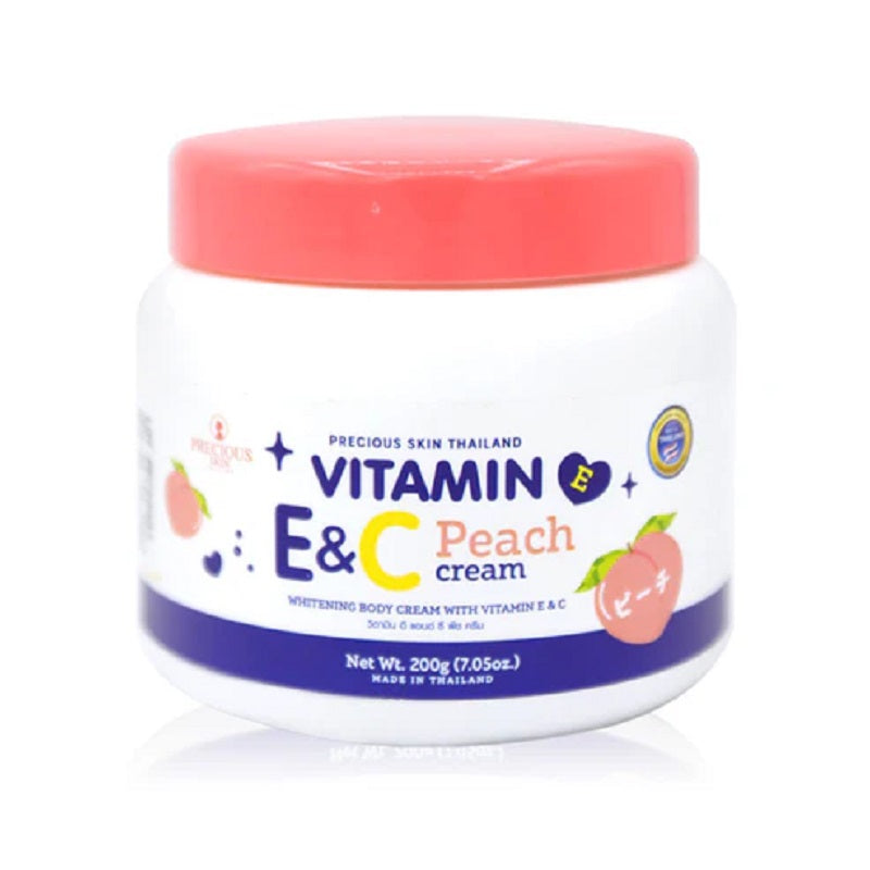Precious Skin Thailand Vitamin E and C Peach Whitening Cream