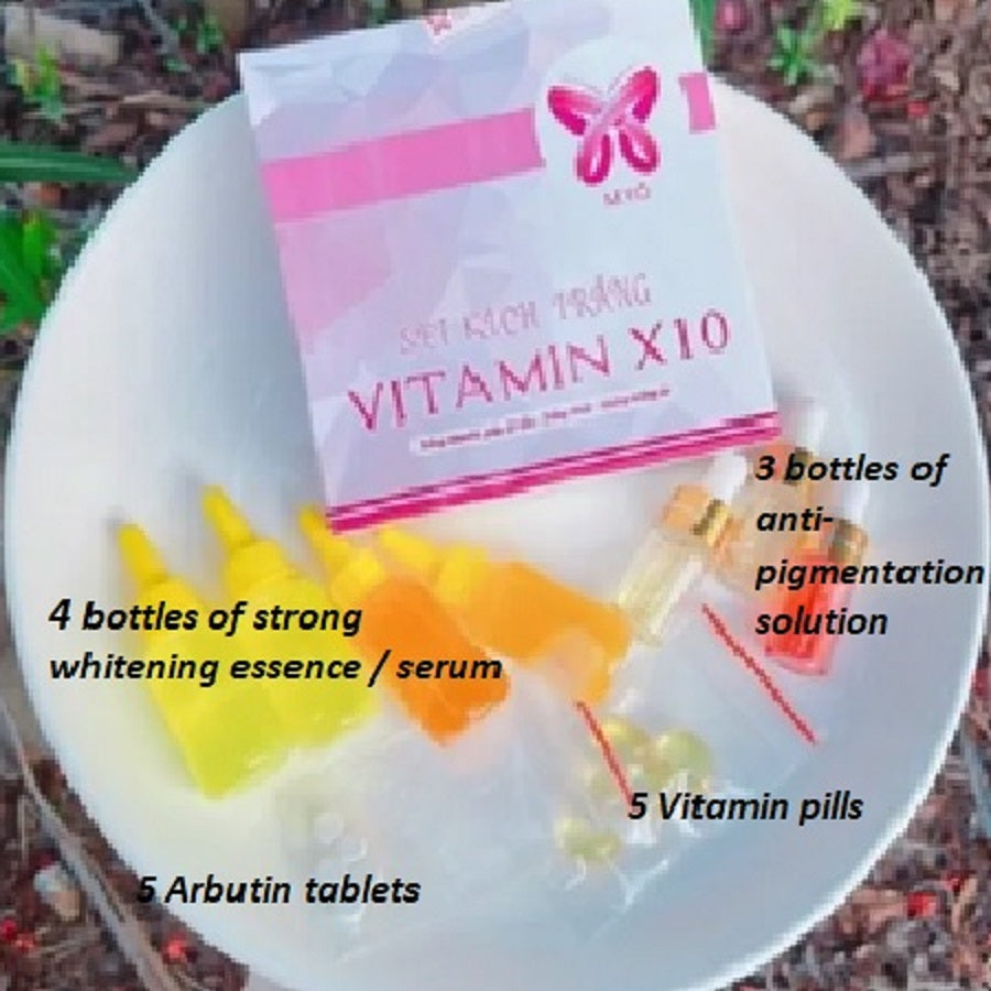 VITAMIN X10 Whitening Cream or Lotion Additive Set