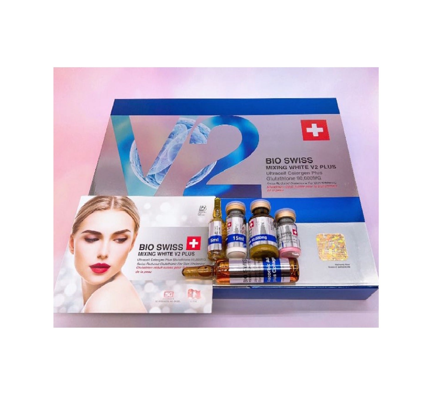 Bioswiss Complexion Mixing White Ultracell Celergen V2+ Glutathione 90000mg
