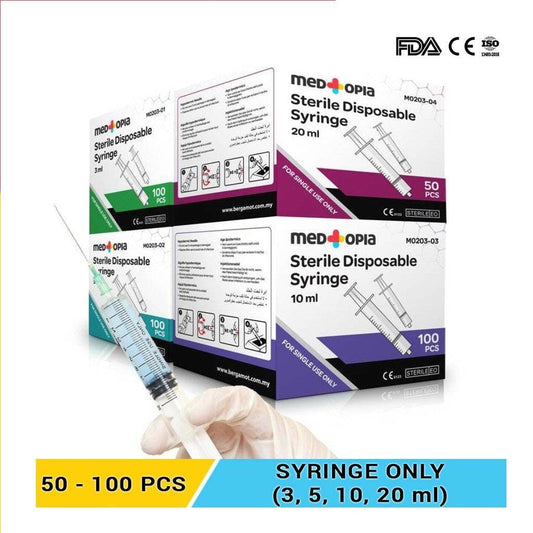 Meditopia Disposable Syringes (Without Needles)